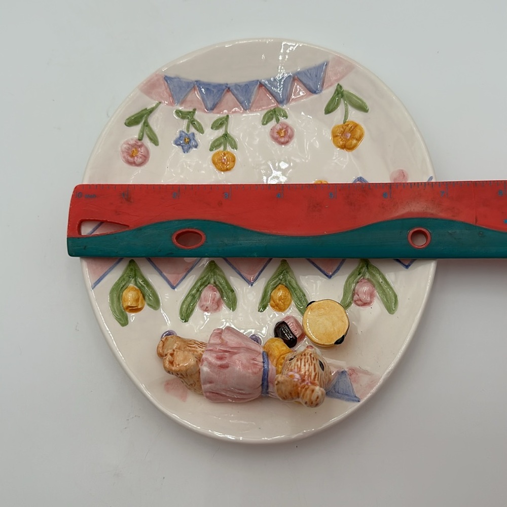 Vintage Fitz And Floyd Girl Bunny Platter - Picture 15 of 16